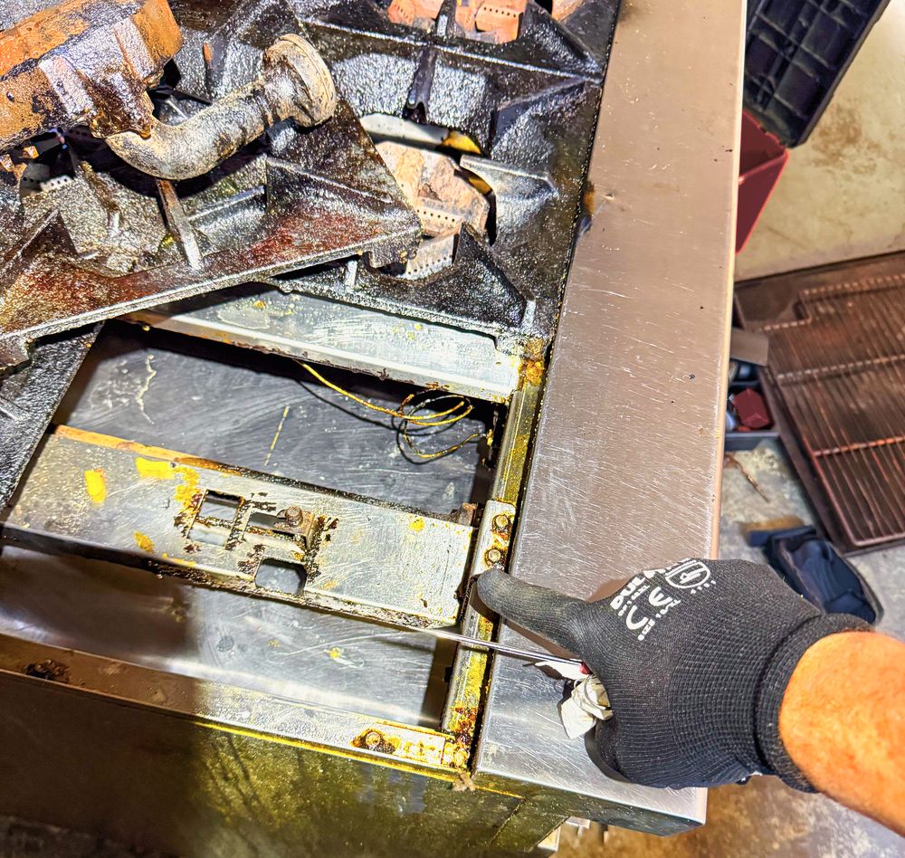 Appliance Rescue Team technician servicing commercial kitchen appliances in Bergen County, NJ